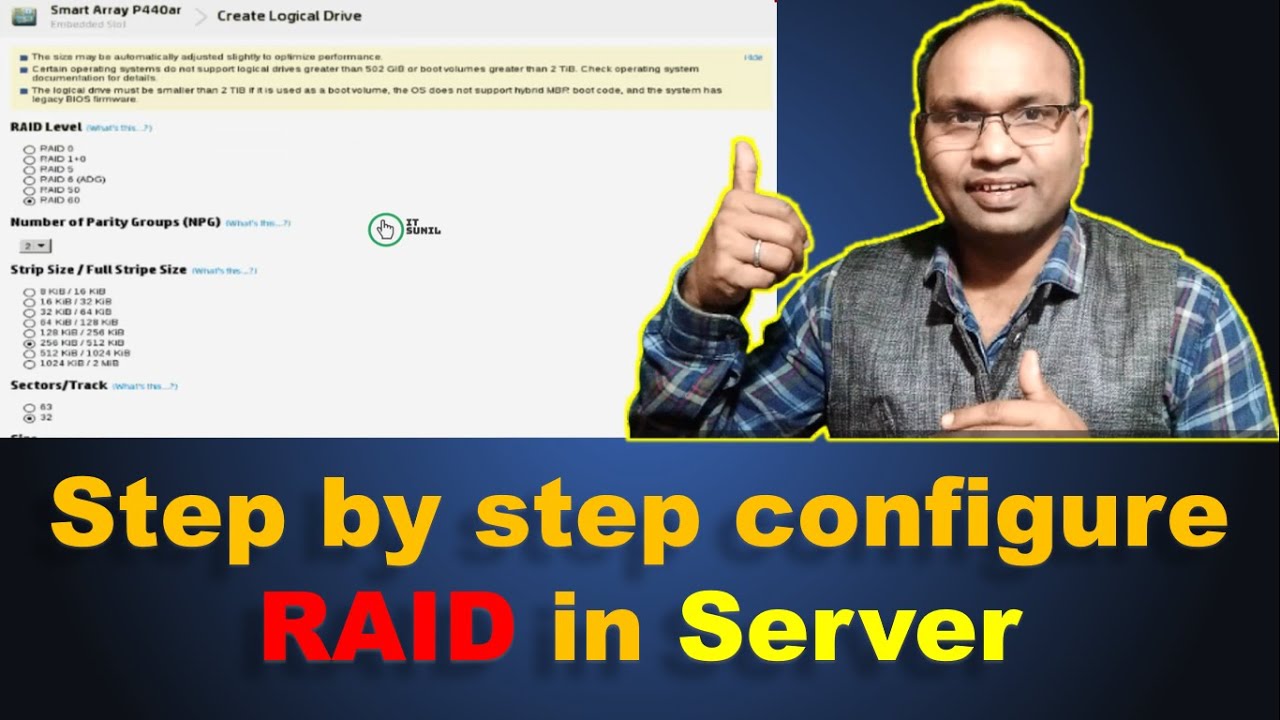 Step by step configure RAID in Server