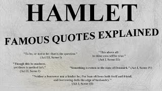 HAMLET - Most Famous Quotes EXPLAINED - AP LIT ENGLISH HONORS Shakespeare 👈