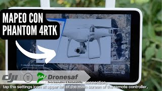 Tutorial de mapeo con drone DJI Agiculture PHANTOM 4 RTK (INGLÉS) - [DRONE SAF]