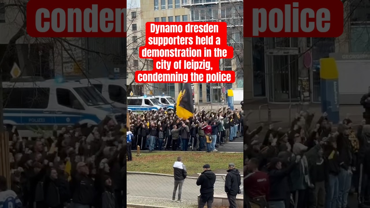 “Chaos in Leipzig! Dynamo Dresden Fans Storm the City in Massive Protest Against Police Actions!”
