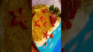 gateau theme plage