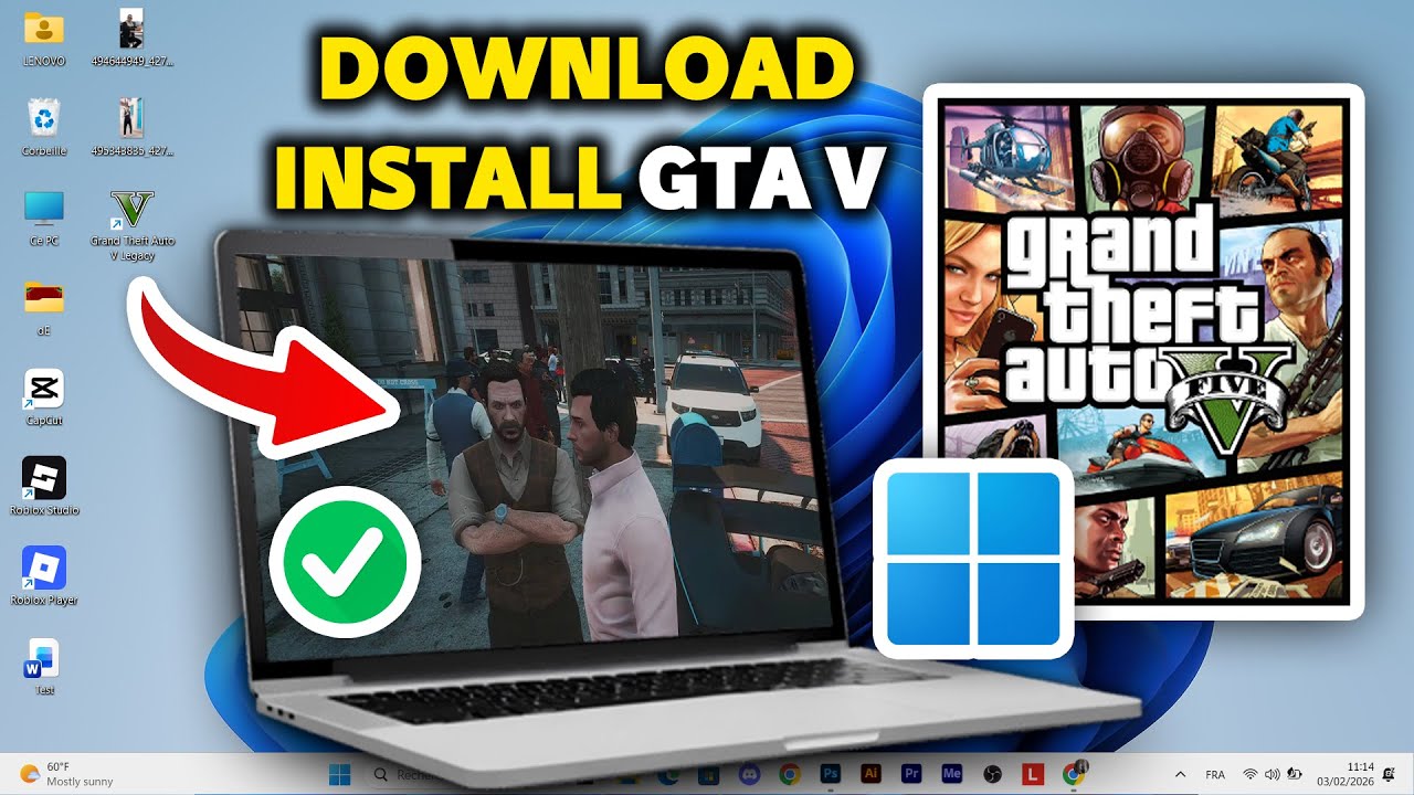 How To Download and Install GTA V in Laptop & PC - YouTube
