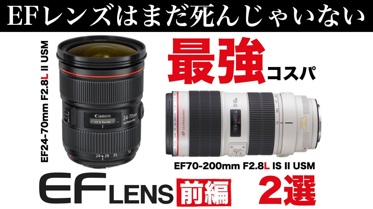 EOS R5/R6/EFレンズ①】これ2本でOK！最強のコストパフォーマンスを