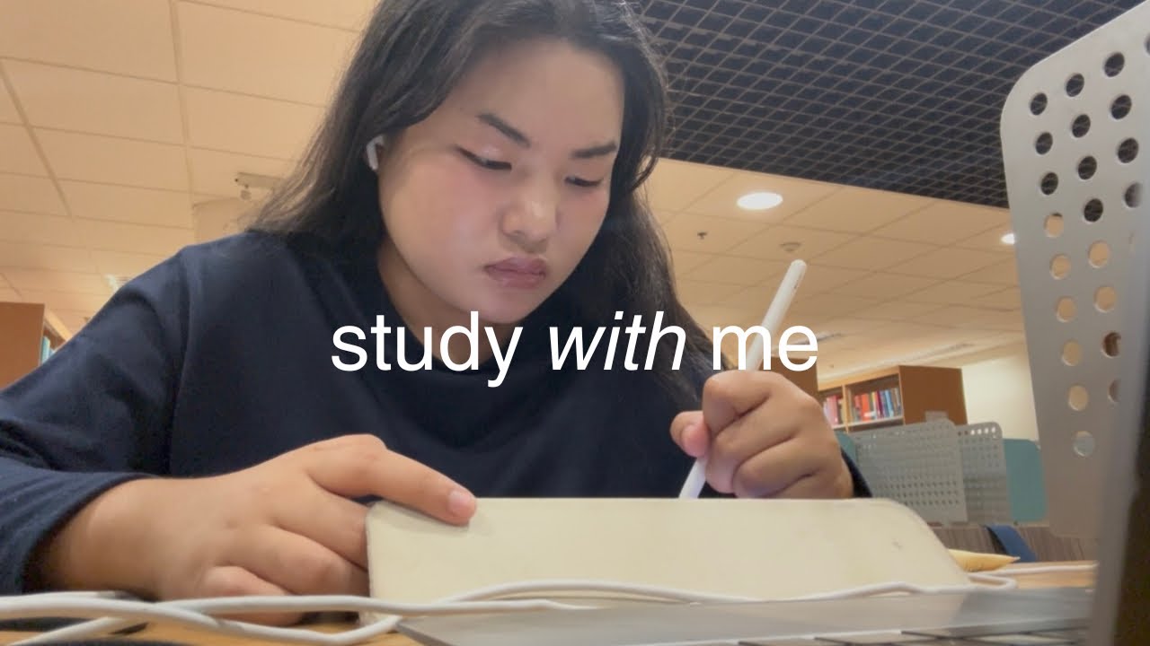 study with me (1 hour, real sounds) 