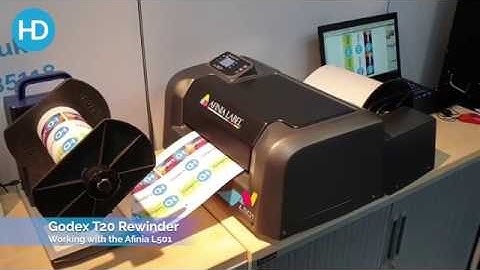 Godex T20 Label Rewinder with the Afinia L501