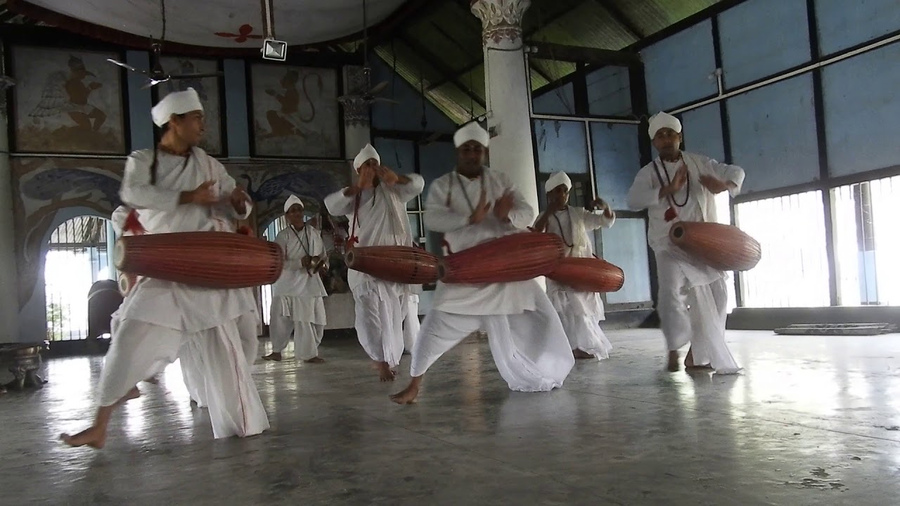 Dancing Monks in Uttar Kamalabari Satra Majuli Island