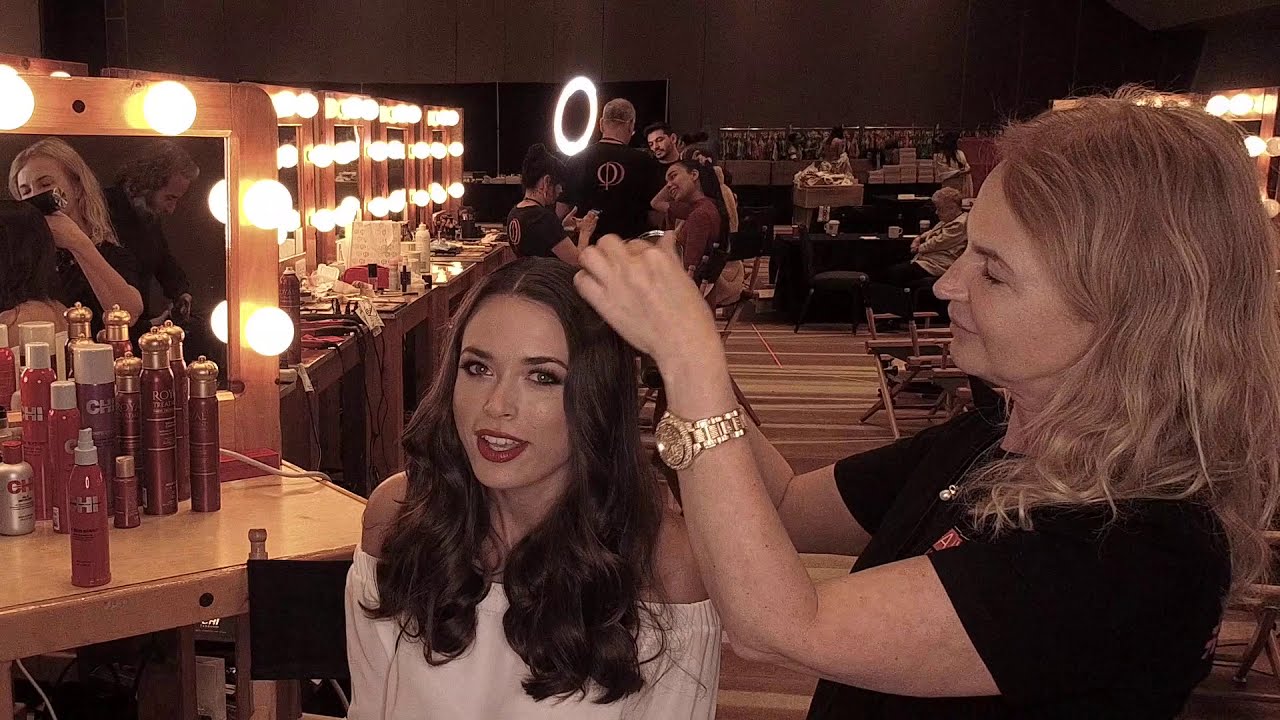 Set curls for long-lasting results with CHI Lava Curl Shot and Miss Universe Poland 2019 Olga Bulawa