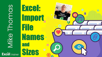 Excel: Import File Names, Sizes and other Attributes (No Coding Required)