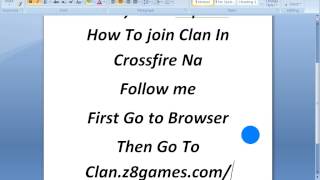 How to Join Clan In Crossfire Na
