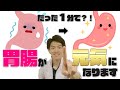 たった1分で「胃腸」が元気になります!!