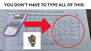 a level 9709 STATS P5 Calculator TIPS (time saver)