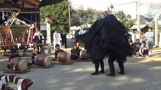 【獅子舞】「五段」令和元年10月26日に春日神社大祭(丸亀市川西町北)にて、庄獅子組が演舞。 【獅子舞】「五段」令和元年10月26日に春日神社大祭(丸亀市川西町北)にて、庄獅子組が演舞。