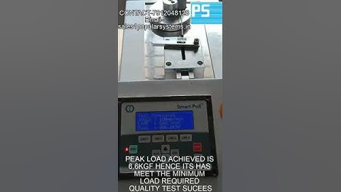 Crimping Test for single core wire for 0.5sqmm thickness