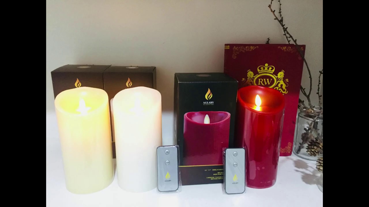 There are moving wick led flameless candles