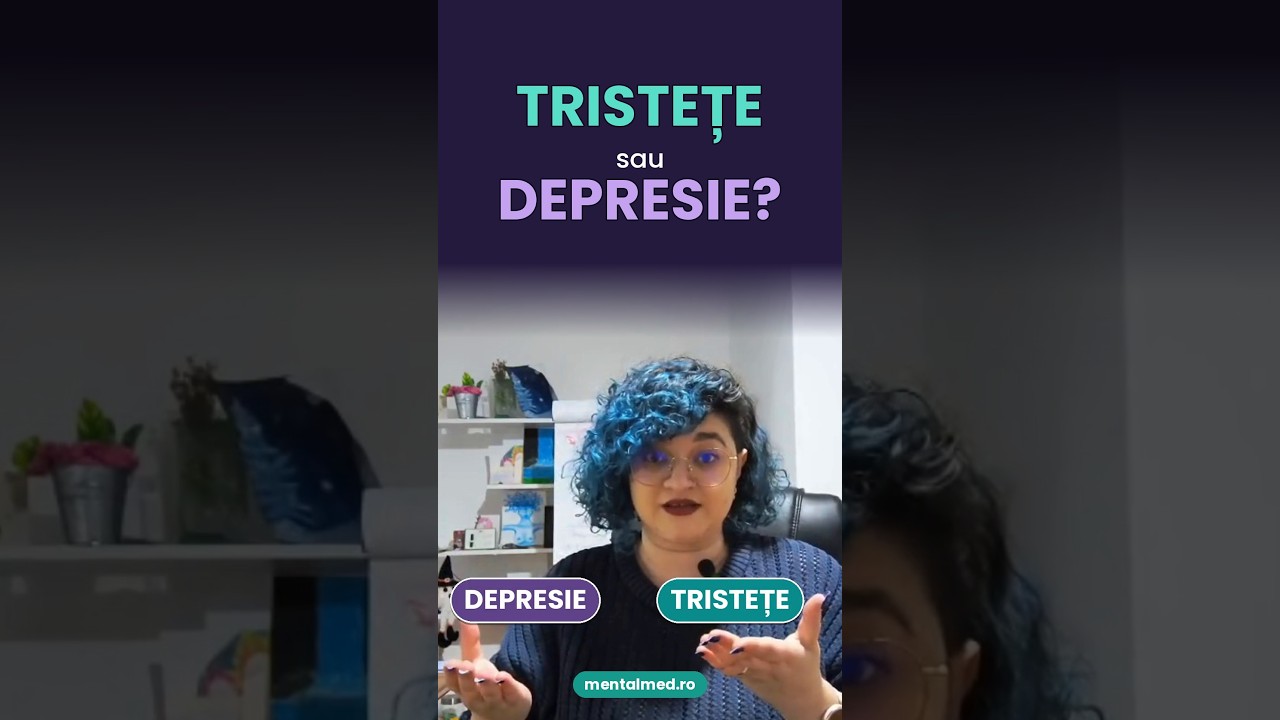 Tristețe sau depresie? Cum le deosebești în 30 de secunde #depresie #sanatatemintala