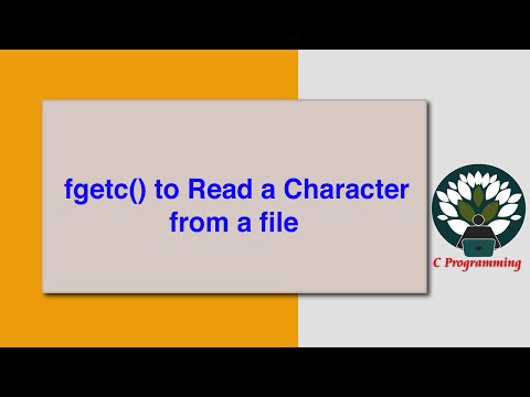 fgetc() to Read a Character from a file