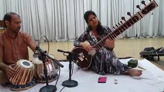 Naino mein badra on sitar by Bhairvi Sharma and tabla by Pt. Madhuresh Bhatt