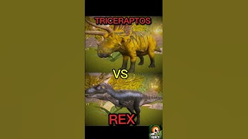 REX VS TRICERAPTOS EN THE CURSED ISLE #thecursedisle #parati #pathoftitans #tiranossaurorex #trike