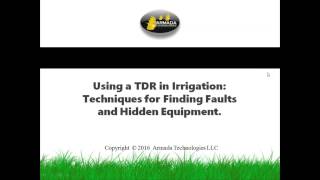 How to Find Decoders, Splices, and Cable Faults (Open or Shorts) using a TDR in Irrigation Systems