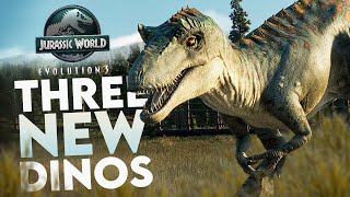 THREE. DINOSAURS. LEFT. 3 More New Species Revealed For Jurassic World Evolution 3!