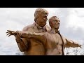 В Вашингтоне появилась скульптура Трампа и Эпстина в позе из «Титаника»