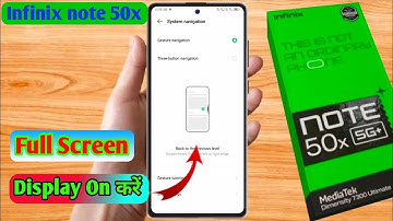 how to full screen display in infinix note 50x | infinix note 50x full screen display setting