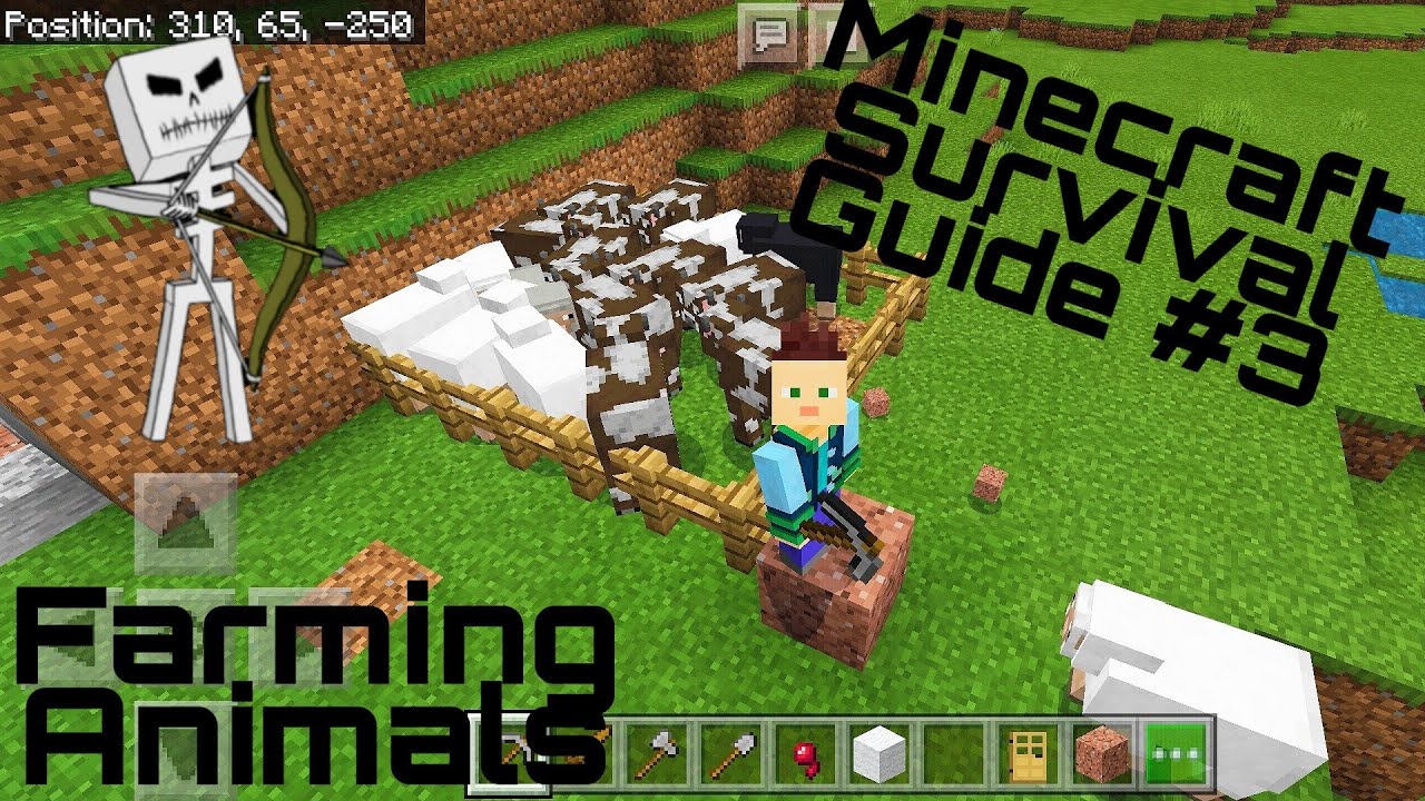 Farming Animals in minecraft Minecraft Survival Guide ep 3 Hindi