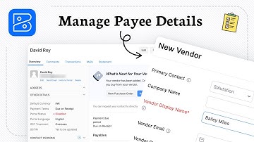 How to add vendor in Zoho Books (Payment Contacts)