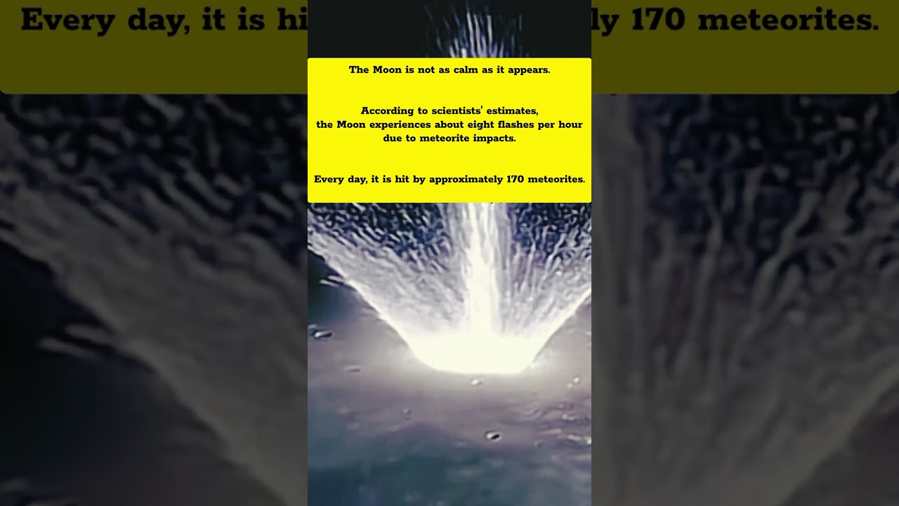 NASA’s Discovery: The Moon Faces 170 Meteorite Hits Per Day!