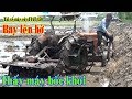 Tài xế máy cày Fiat 450 chạy đến máy bốc khói