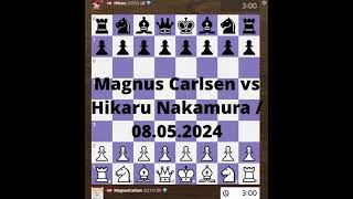 Magnus Carlsen vs Hikaru Nakamura / 08.05.2024