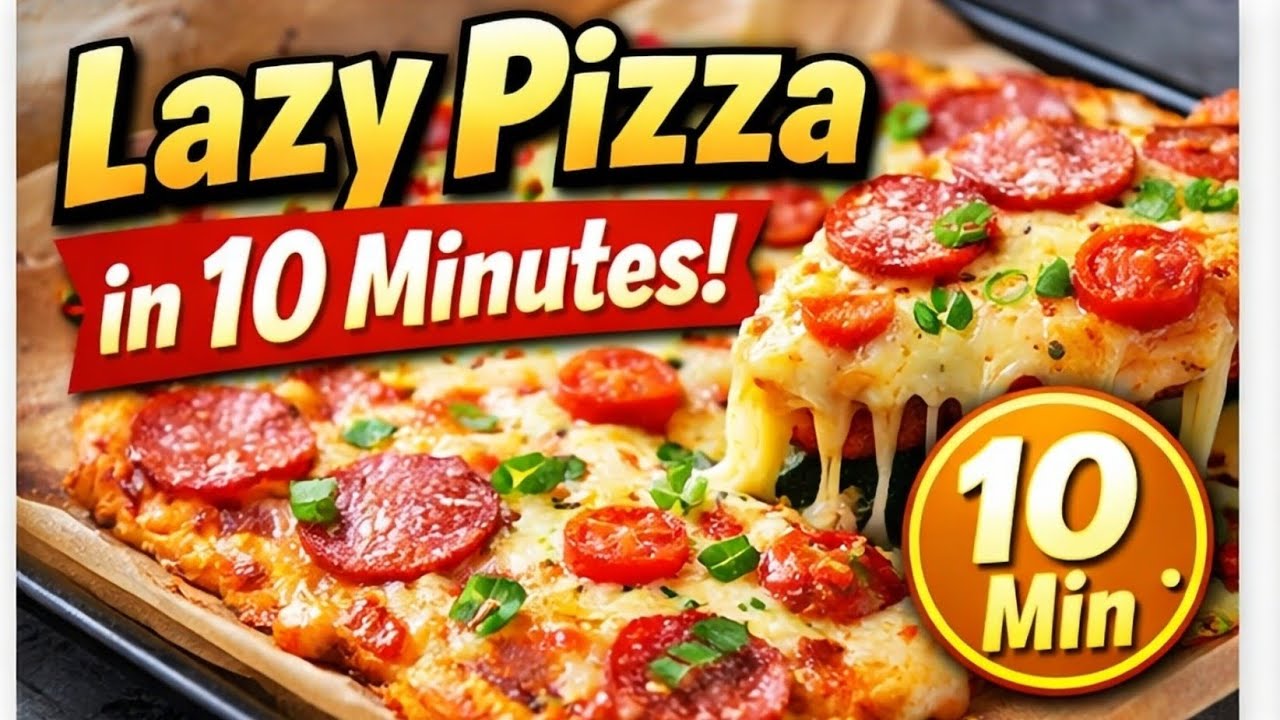 Lazy 10-Minute Pizza You’ll Make Again and Again😊