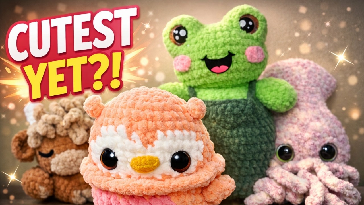 I Crocheted My Cutest Plushies Yet… You Have to See These 🧶✨ | Plushie Parade #2