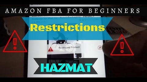 Amazon FBA for Beginners #6-Restricted & Hazmat Items!