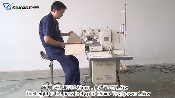 CLF1 mattress handle strap tacker machine