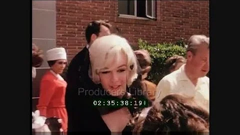 RARE Colour Footage Of Marilyn Monroe At The Christening of Clark Gables Son March 1961