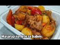 Masarap na luto sa baboy by mhelchoice Madiskarteng Nanay