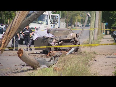 Police investigating deadly shooting that resulted in car crash - YouTube