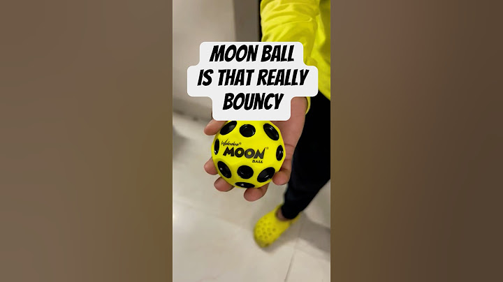 Moon ball | How bouncy is it