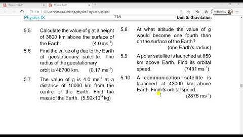 Physics class 9 unit 5 numerical 5.10