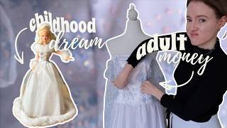 I recreated my dream childhood barbie dress... (chaotic sewing vlog)