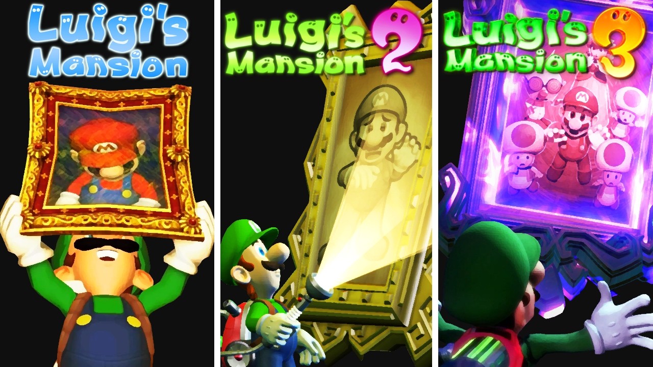 Эволюция спасения Марио в особняке Луиджи (2001-2024)