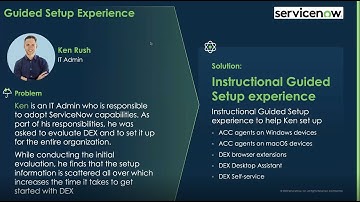 ServiceNow Digital End-user Experience (DEX) Guided Setup Demo