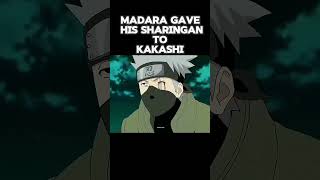 Madsara Give His Sharingon To Kakashi