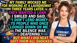 My Family Mocked My Laundromat Job — 3 Years Later, They Came Begging Me for Loan (Revenge Stories)