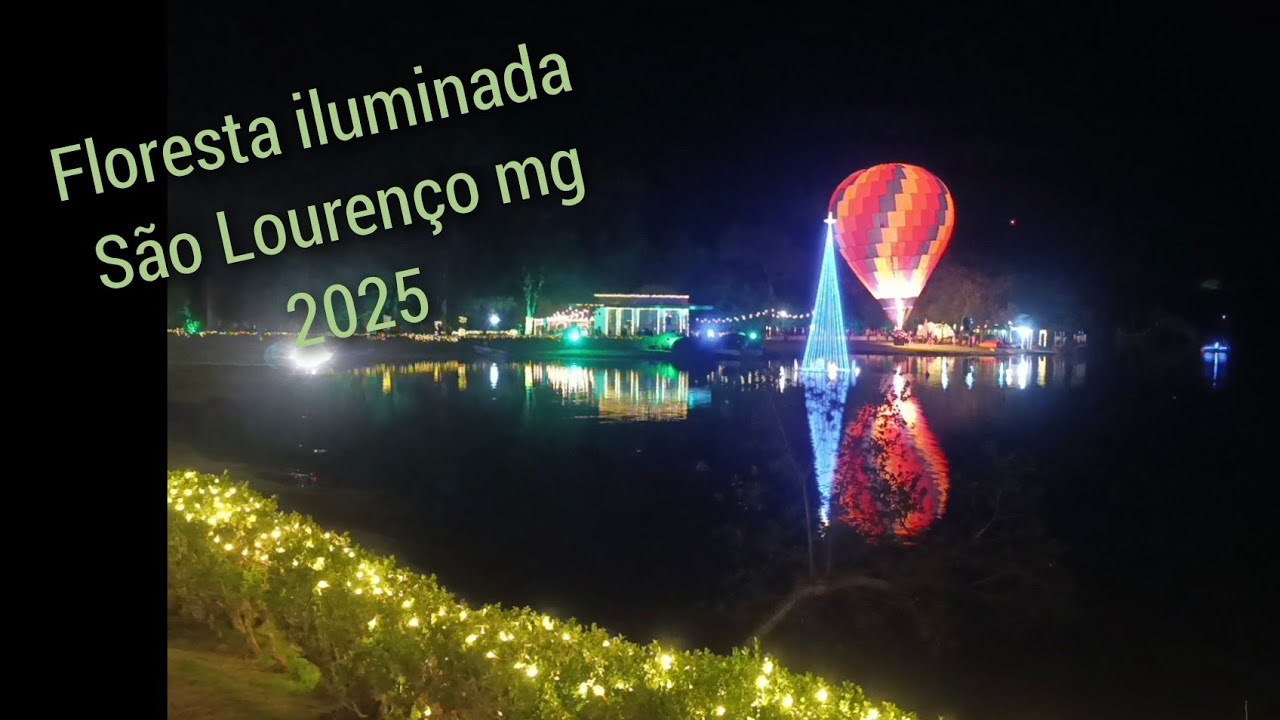 São Lourenço mg natal floresta iluminada parque das águas 2025