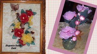 صناعة #الورود بالجوارب الشفافة
#Fabrication des fleurs en collants