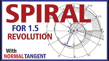 (Hindi)  #ED - SPIRAL  ( Draw spiral for 1.5 revolution )