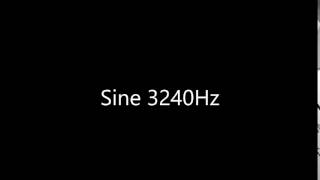 Sine 3240Hz Audio Only