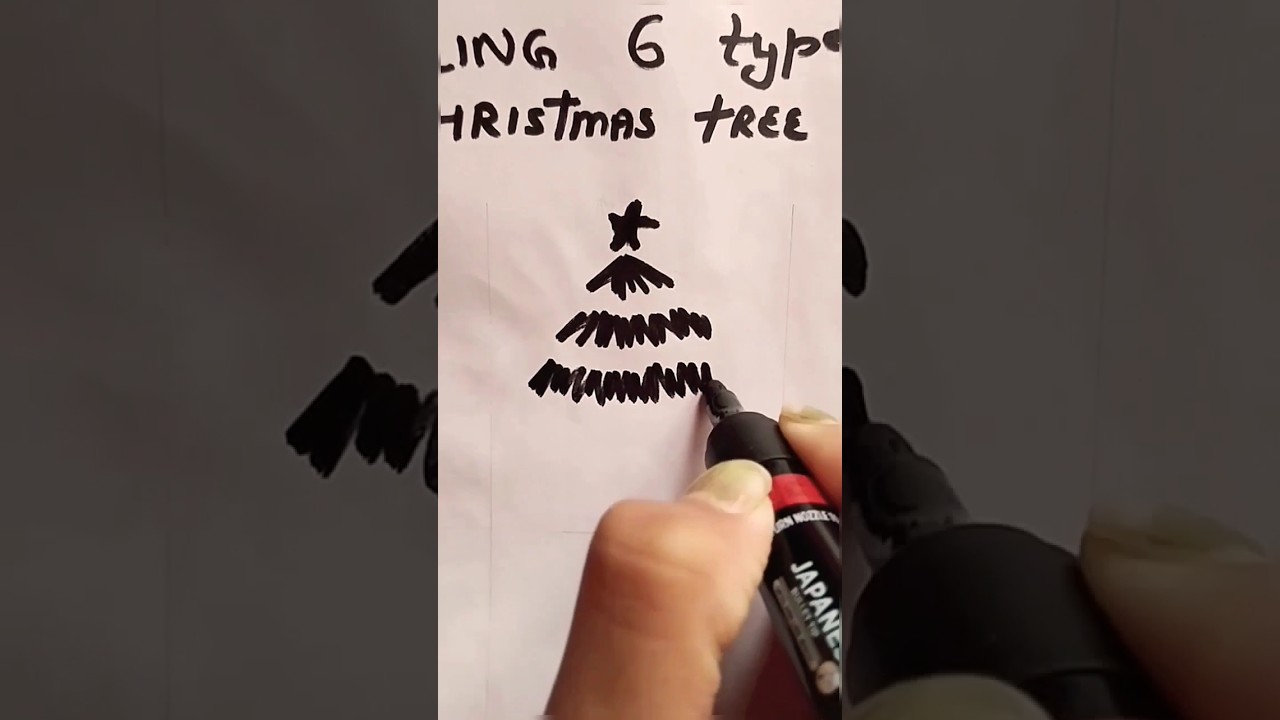 doodling Christmas tree🎄merrychristmas doodleart doodling 
